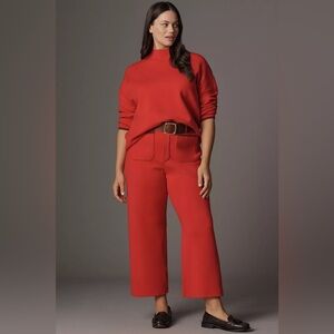 The Colette Sweater Knit Crop Wide-Leg Pants by Maeve